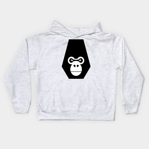 Planet of the Primates Gorilla Kids Hoodie by chriswig